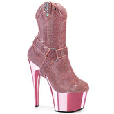 7 Inch Heel ADORE-1029CHRS Baby Pink Rhinestone